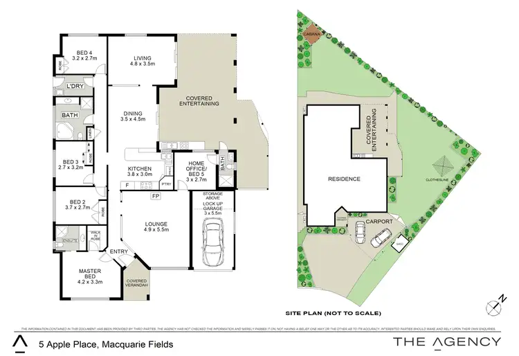 Floorplan of Homely house listing, 5 Apple Place, Macquarie Fields NSW 2564