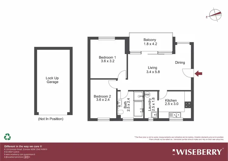 Floorplan of Homely unit listing, 36/38-42 Stanmore (entry Via Tupper St) Road, Enmore NSW 2042