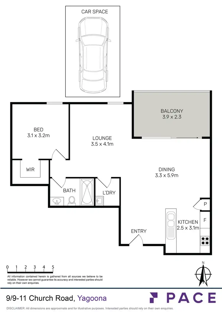 Floorplan of Homely apartment listing, 9/9-11 Church Road, Yagoona NSW 2199