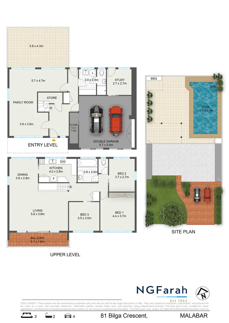 Floorplan of Homely house listing, 81 Bilga Crescent, Malabar NSW 2036