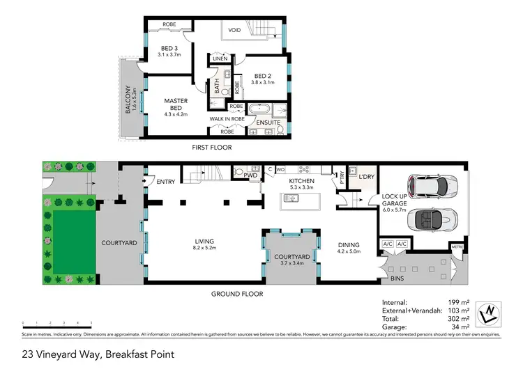 Floorplan of Homely townhouse listing, 23 Vineyard Way, Breakfast Point NSW 2137