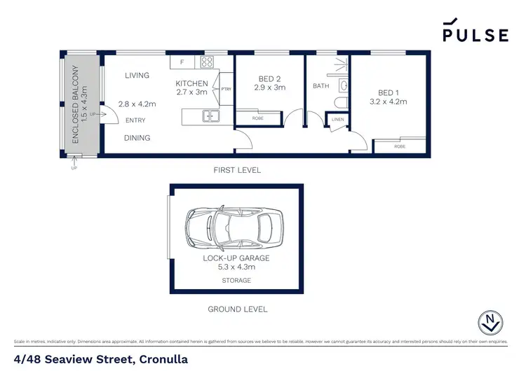 Floorplan of Homely apartment listing, 4/48 Seaview Street, Cronulla NSW 2230