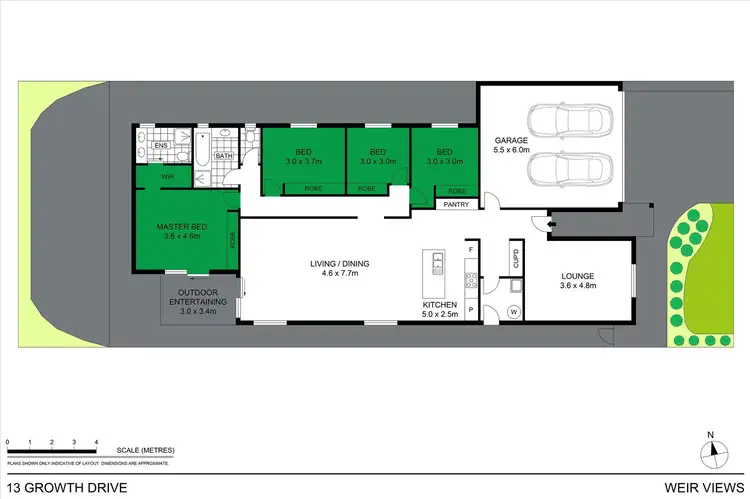 Floorplan of Homely house listing, 13 Growth Drive, Weir Views VIC 3338