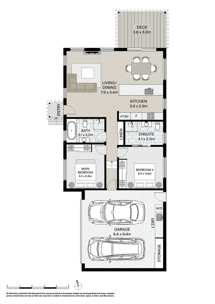 Floorplan of Homely unit listing, 2/2 Roland View Rise, Latrobe TAS 7307