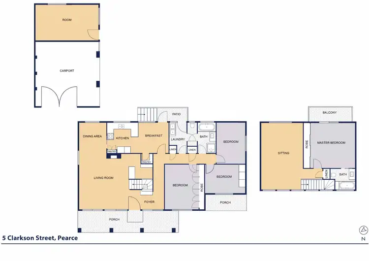 Floorplan of Homely house listing, 5 Clarkson Street, Pearce ACT 2607