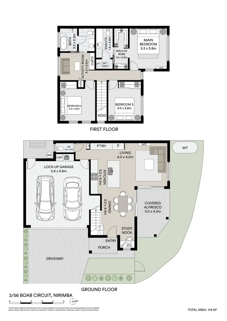Floorplan of Homely semi-detached listing, 2/56 Boab Circuit, Nirimba QLD 4551