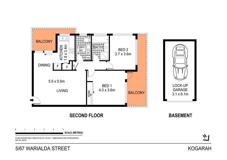 Floorplan of Homely apartment listing, 5/67 Warialda Street, Kogarah NSW 2217