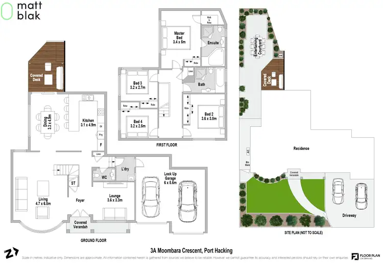 Floorplan of Homely semi-detached listing, 3A Moombara Crescent, Port Hacking NSW 2229