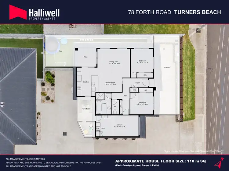 Floorplan of Homely unit listing, 1/78 Forth Road, Turners Beach TAS 7315