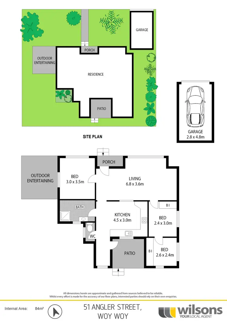 Floorplan of Homely house listing, 51 Angler Street, Woy Woy NSW 2256