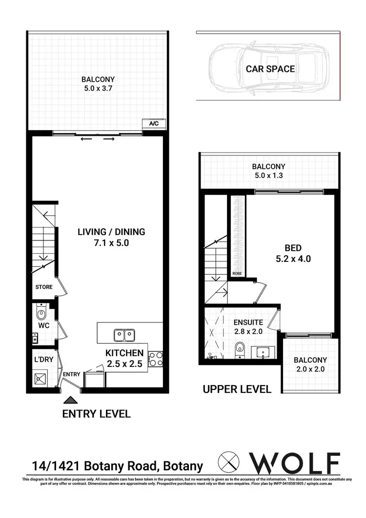 Floorplan of Homely apartment listing, 14/1421 Botany Road, Botany NSW 2019