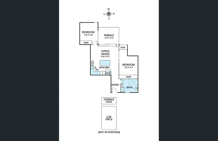 Floorplan of Homely apartment listing, 706/27 Wilson Avenue, Brunswick VIC 3056