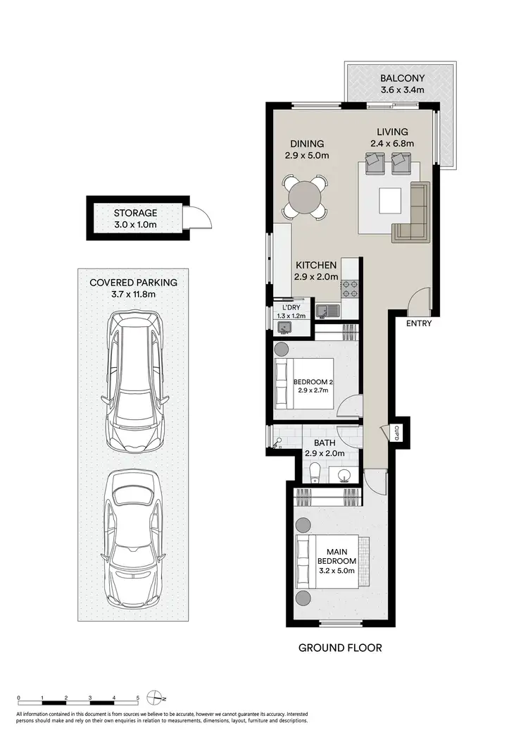 Floorplan of Homely apartment listing, 3/65 Ronald Avenue, Shoal Bay NSW 2315
