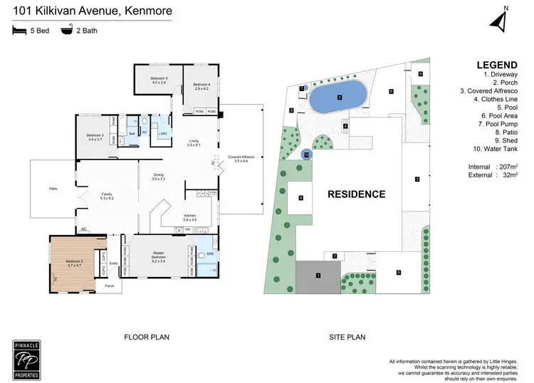 Floorplan of Homely house listing, 101 Kilkivan Avenue, Kenmore QLD 4069