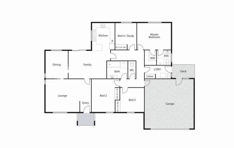 Floorplan of Homely townhouse listing, 6/75 Lampard Circuit, Bruce ACT 2617