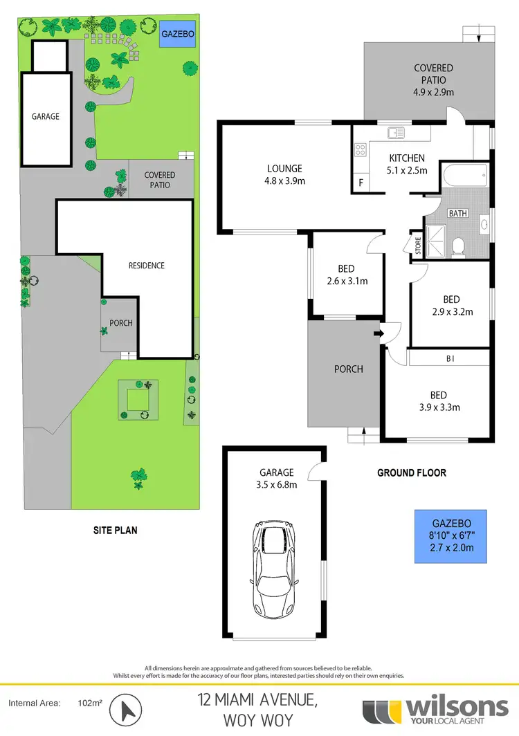 Floorplan of Homely house listing, 12 Miami Avenue, Woy Woy NSW 2256