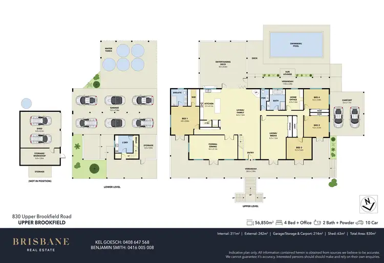 Floorplan of Homely rural property listing, 830 Upper Brookfield Road, Upper Brookfield QLD 4069