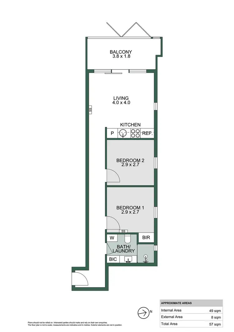 Floorplan of Homely apartment listing, 606/10 Balfours Way, Adelaide SA 5000