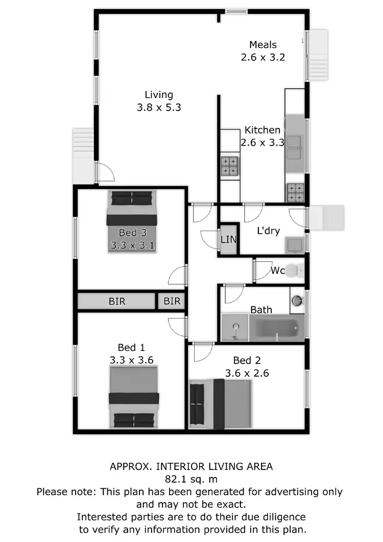 Floorplan of Homely house listing, 128 Larmer Street, Howlong NSW 2643