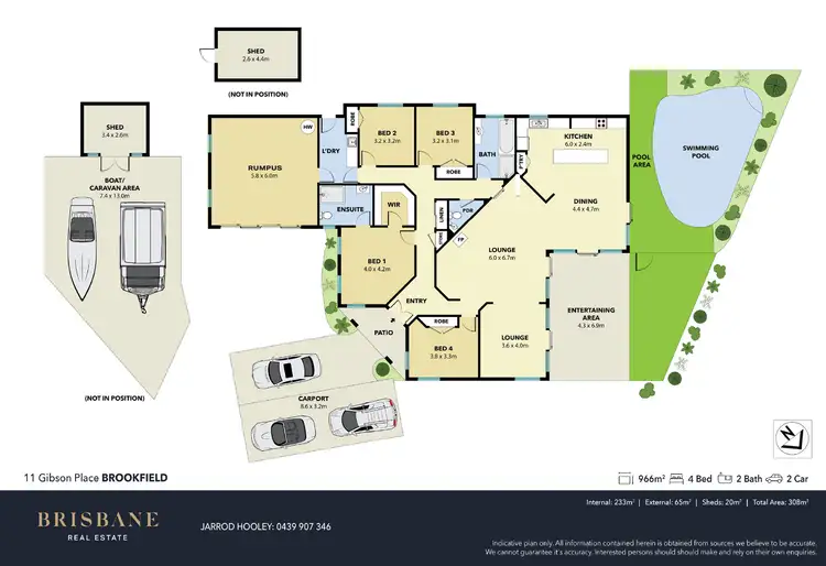 Floorplan of Homely house listing, 11 Gibson Place, Brookfield QLD 4069
