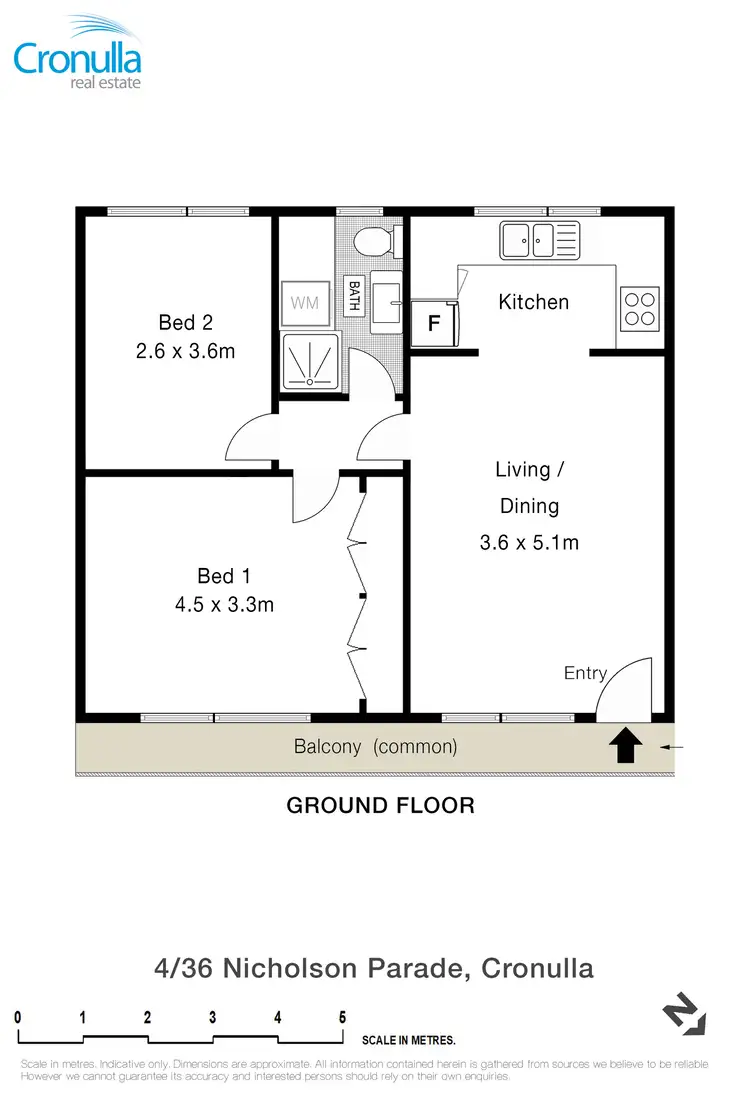 Floorplan of Homely apartment listing, 4/36 Nicholson Parade, Cronulla NSW 2230