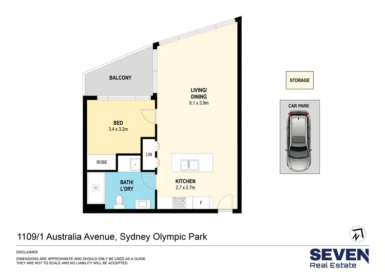 Floorplan of Homely apartment listing, Level 11/1109/1 Australia Avenue, Sydney Olympic Park NSW 2127