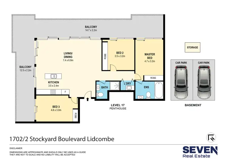 Floorplan of Homely apartment listing, 1702/2 Stockyard Boulevard, Lidcombe NSW 2141