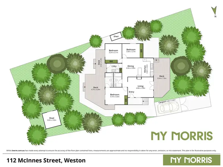 Floorplan of Homely house listing, 112 McInnes Street, Weston ACT 2611