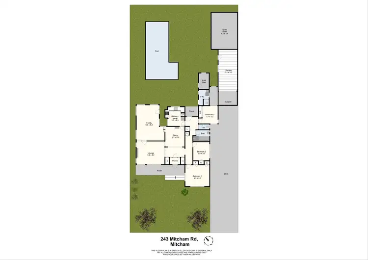 Floorplan of Homely house listing, 243 Mitcham Road, Mitcham VIC 3132