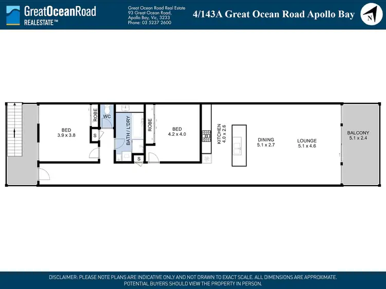 Floorplan of Homely apartment listing, 4/143 Great Ocean Road, Apollo Bay VIC 3233