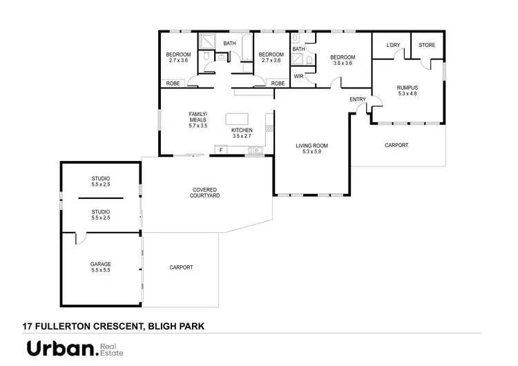 Floorplan of Homely house listing, 17 Fullerton Crescent, Bligh Park NSW 2756
