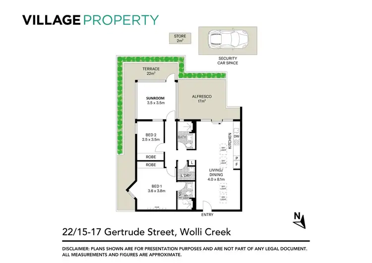 Floorplan of Homely apartment listing, 22/15-17 Gertrude Street, Wolli Creek NSW 2205