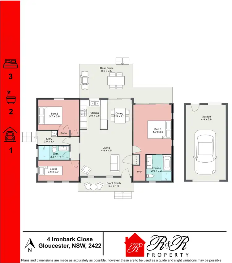 Floorplan of Homely house listing, 4 Ironbark Close, Gloucester NSW 2422