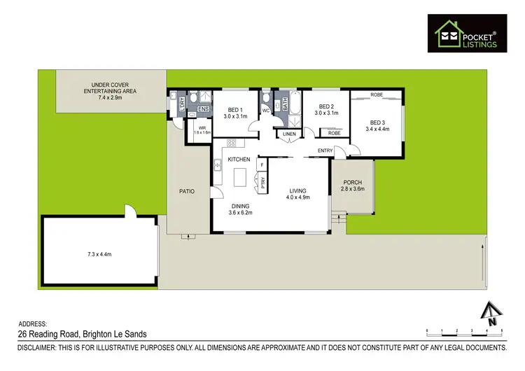 Floorplan of Homely house listing, 26 Reading Road, Brighton-Le-Sands NSW 2216