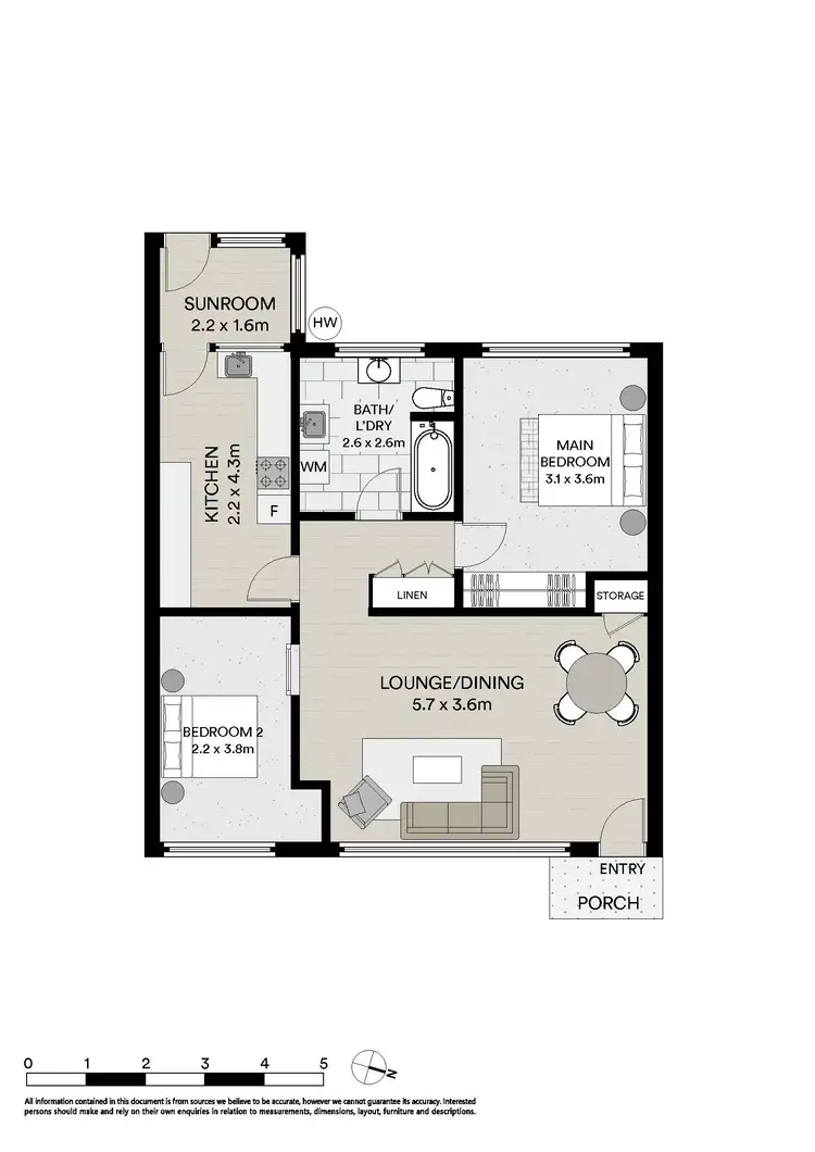 Floorplan of Homely unit listing, 5/14 James Street, Devonport TAS 7310