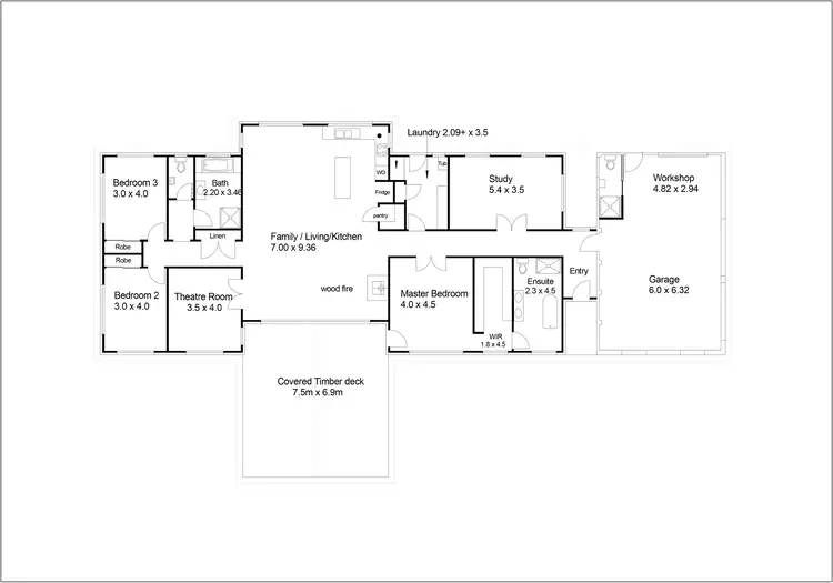 Floorplan of Homely rural property listing, 14 Bells Place, Tarraganda NSW 2550