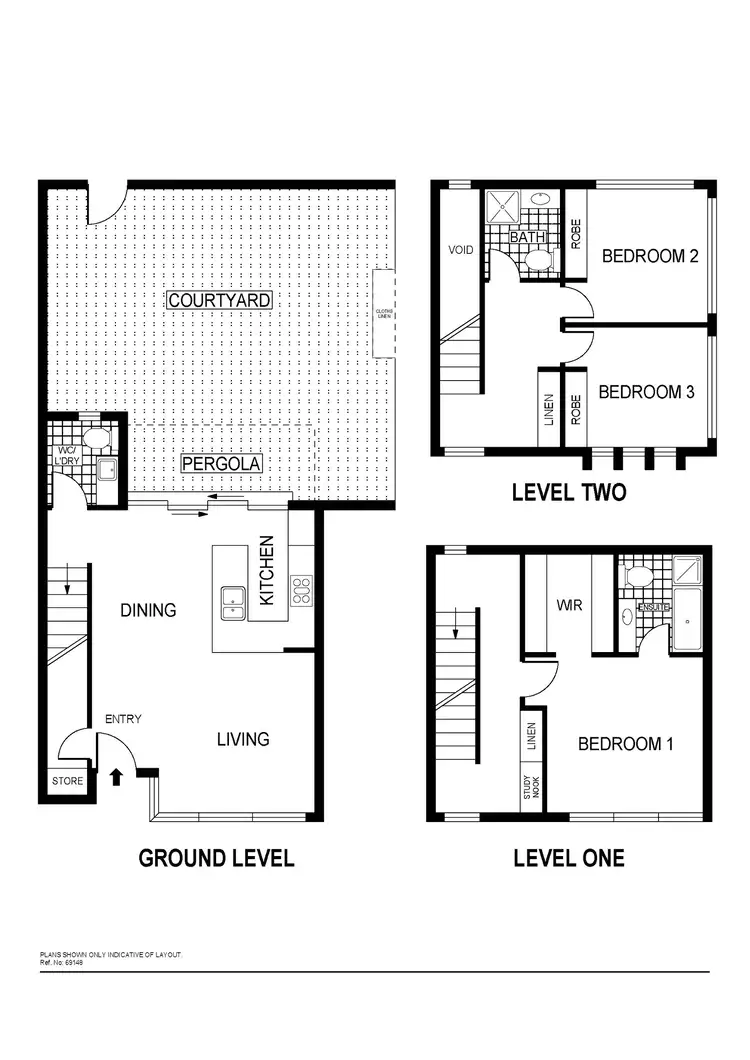 Floorplan of Homely townhouse listing, 36/2 Bulletin Street, Lawson ACT 2617