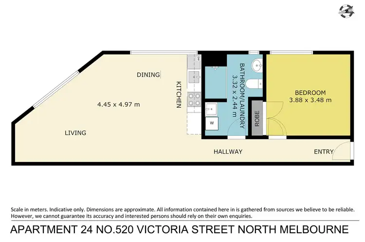 Floorplan of Homely unit listing, 24/520 Victoria Street, North Melbourne VIC 3051