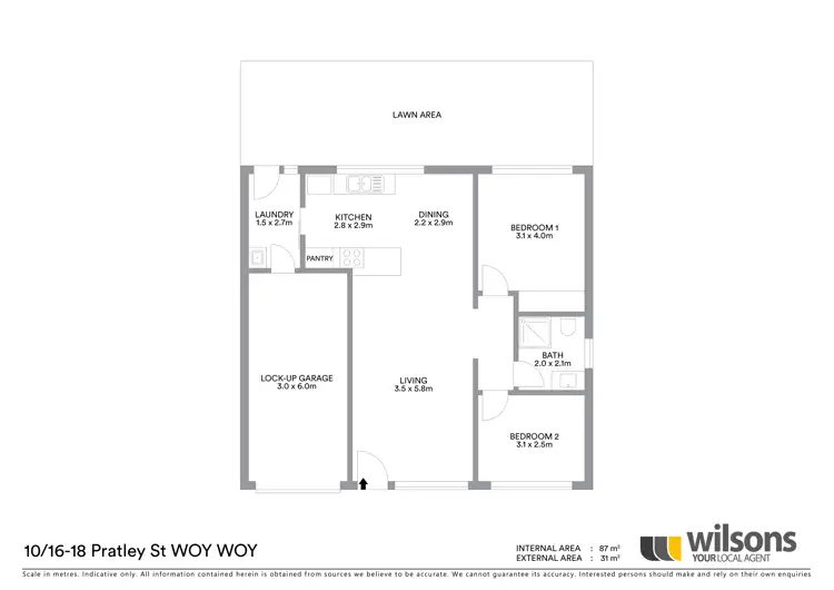 Floorplan of Homely villa listing, 10/16-18 Pratley Street, Woy Woy NSW 2256