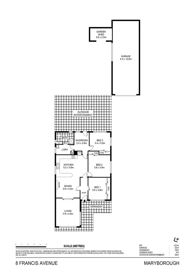 Floorplan of Homely house listing, 8 Francis Avenue, Maryborough VIC 3465