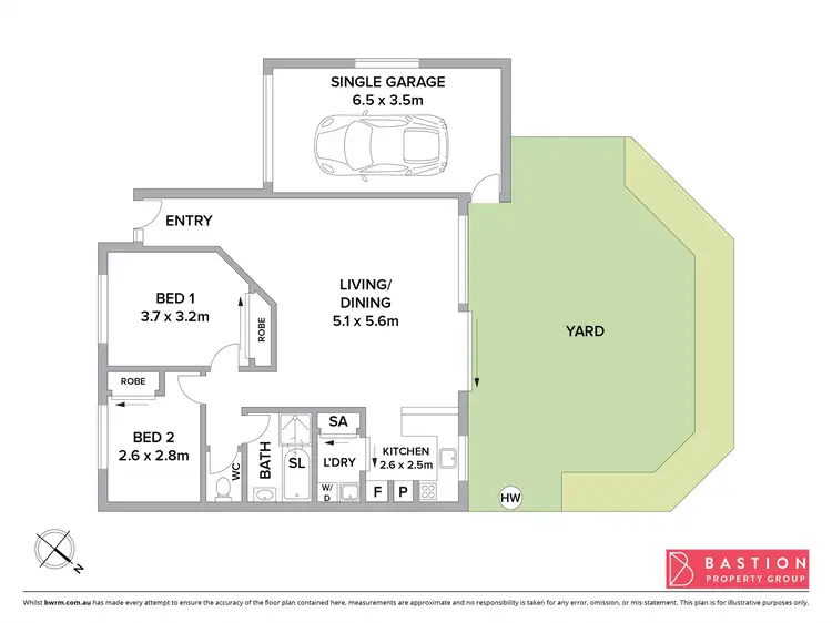 Floorplan of Homely townhouse listing, 3/6 Kemsley Place, Pearce ACT 2607