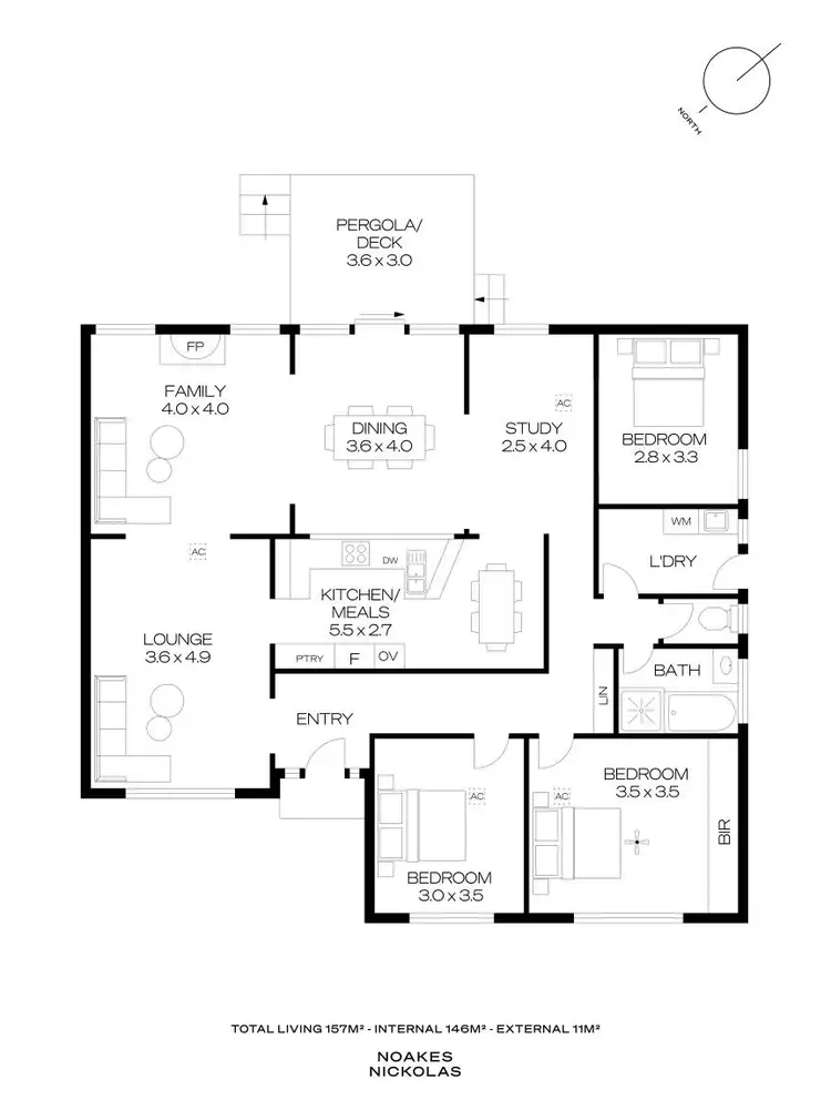 Floorplan of Homely house listing, 1 Naturi Court, Ridgehaven SA 5097