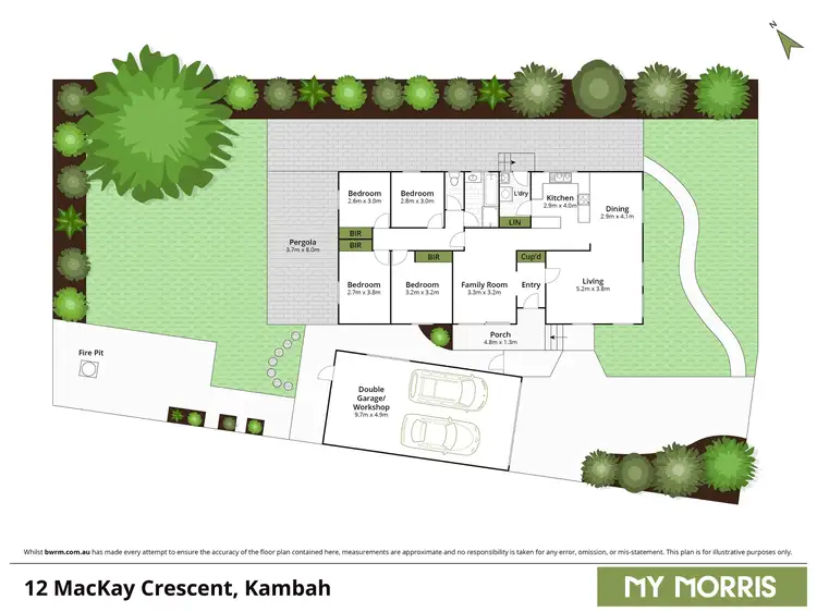 Floorplan of Homely house listing, 12 MacKay Crescent, Kambah ACT 2902
