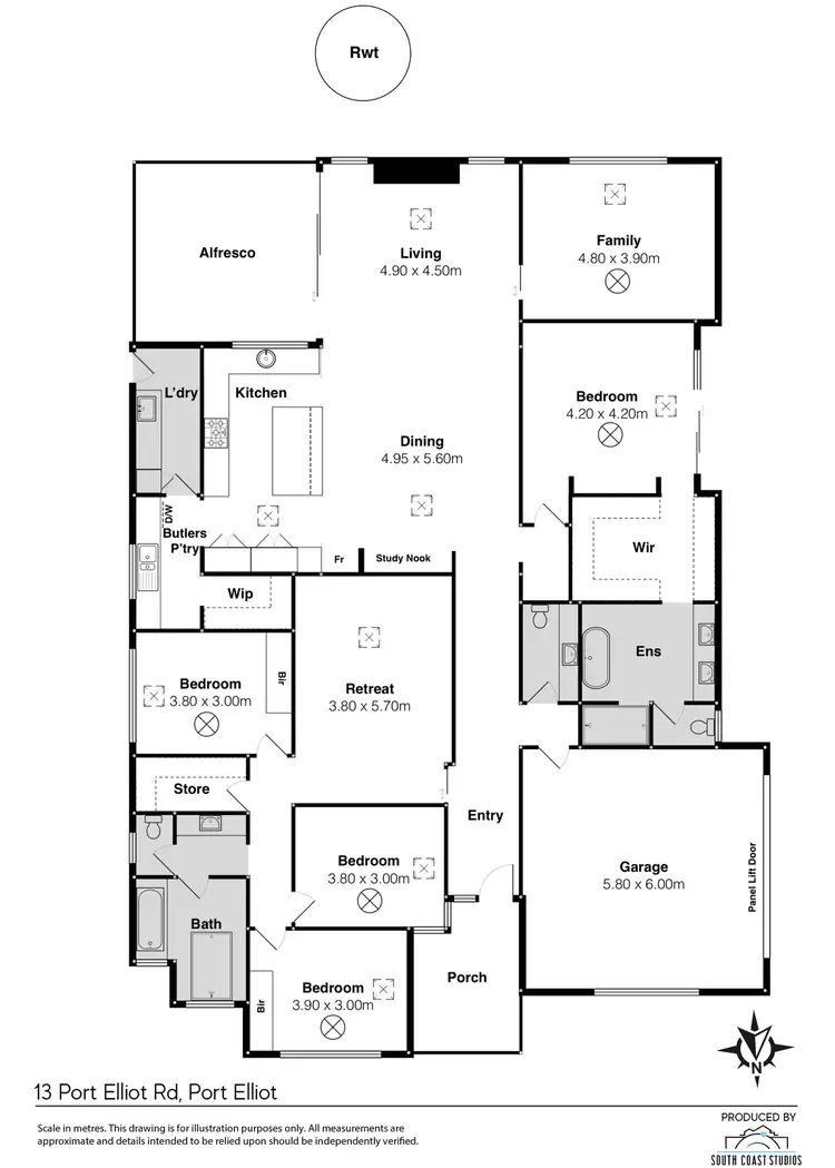 Floorplan of Homely house listing, 13 Port Elliot Road, Port Elliot SA 5212