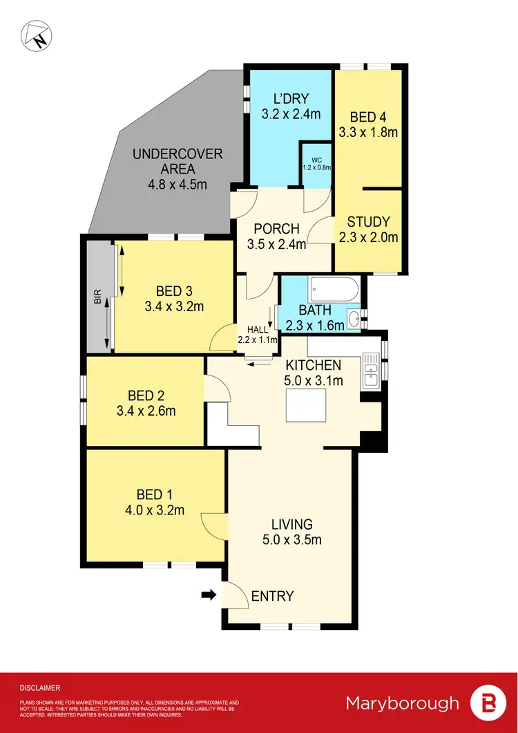 Floorplan of Homely house listing, 15 Argyle Road, Maryborough VIC 3465