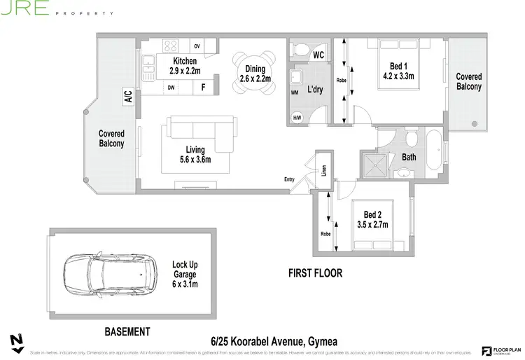 Floorplan of Homely apartment listing, 6/25-29 Koorabel Avenue, Gymea NSW 2227