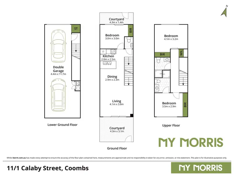 Floorplan of Homely unit listing, 11/1 Calaby Street, Coombs ACT 2611