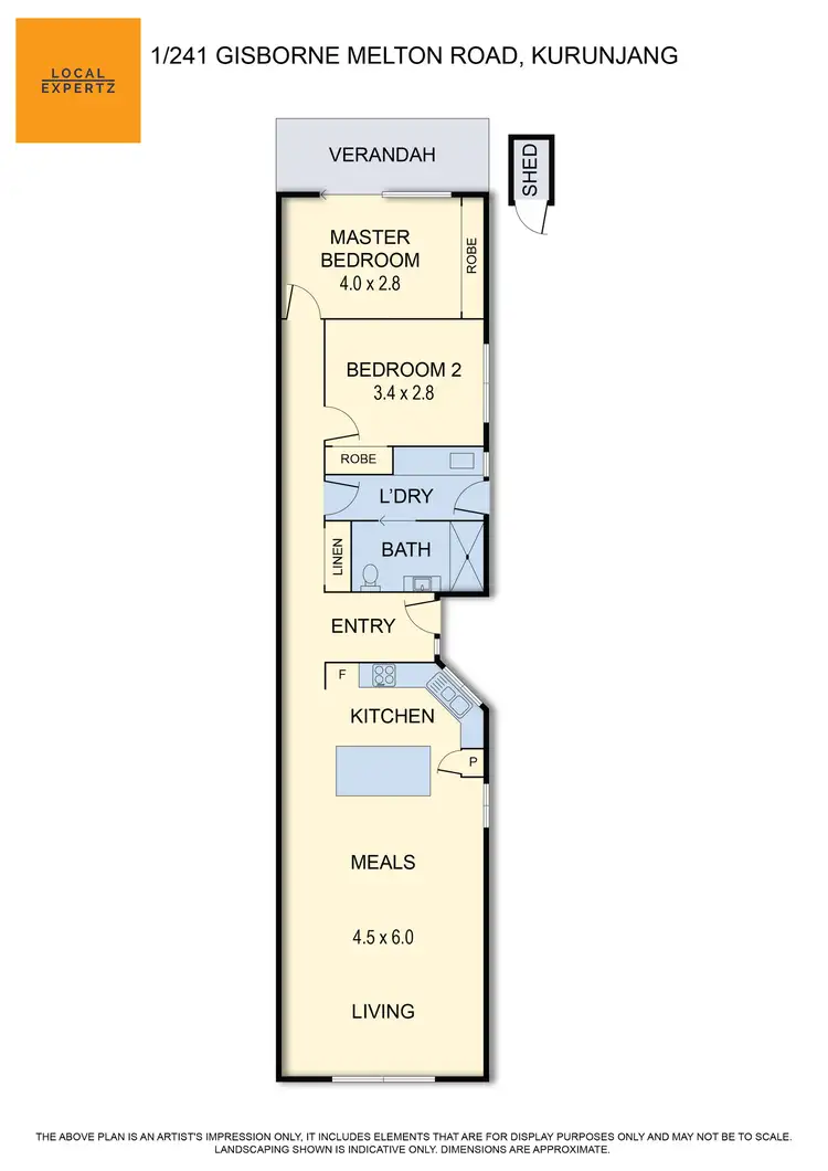Floorplan of Homely house listing, 1/241 Gisborne-Melton Road, Kurunjang VIC 3337