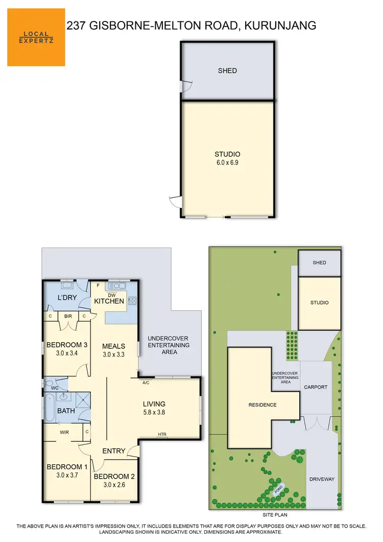 Floorplan of Homely house listing, 237 Gisborne - Melton Road, Kurunjang VIC 3337