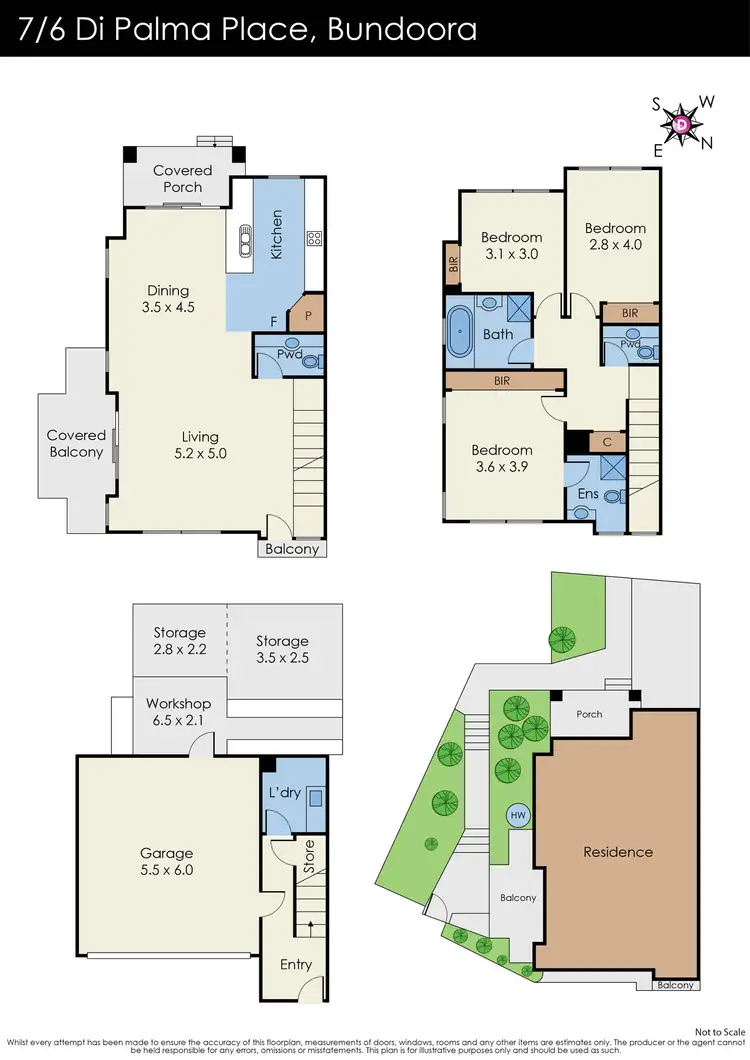 Floorplan of Homely townhouse listing, 7/6 Di Palma Place, Bundoora VIC 3083